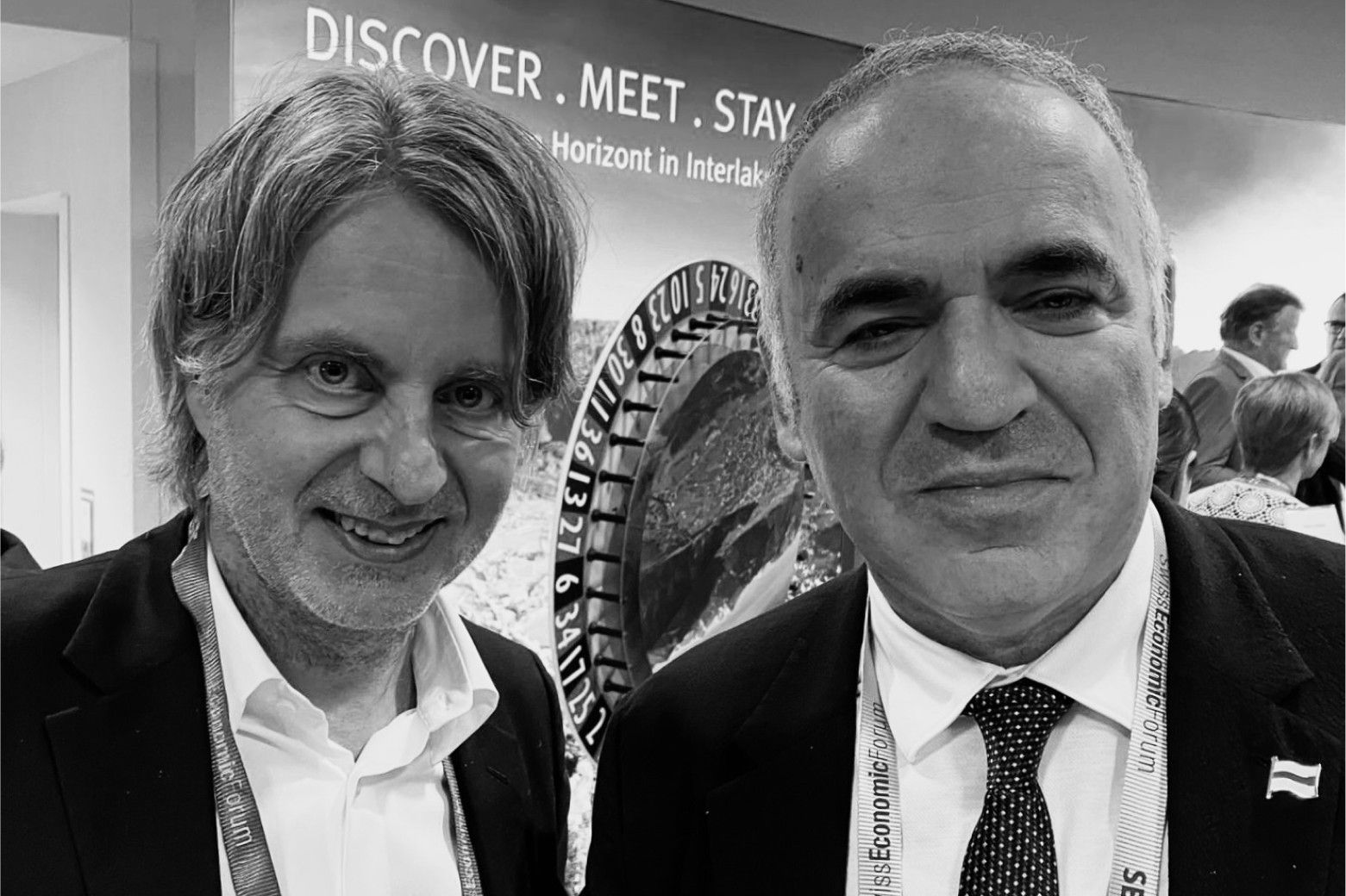 Garri Kasparow und Frank Bodin